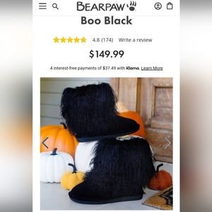 Bearpaw "BOO" Boots in Black size 10